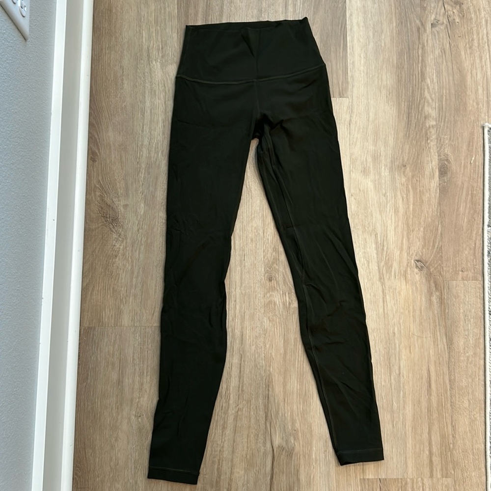 Luluelemon Align High-Rise Pant 28” (size 4) (moss green)